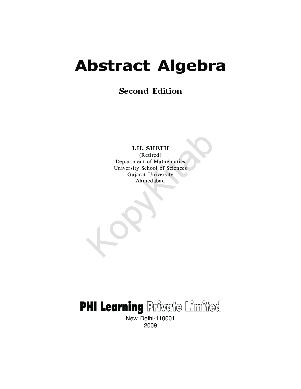 Abstract Algebra - Page 2