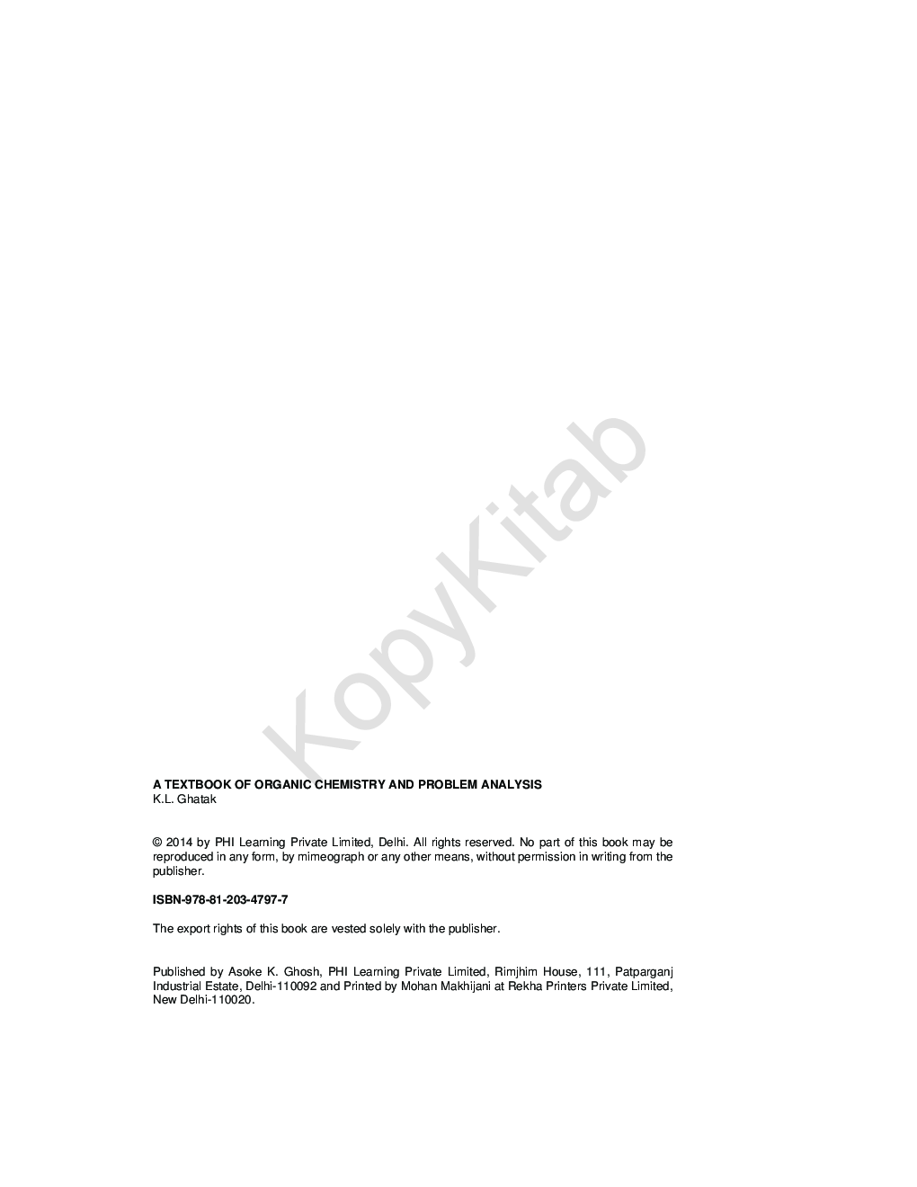 A Textbook Of Organic Chemistry And Problem Analysis - Page 3