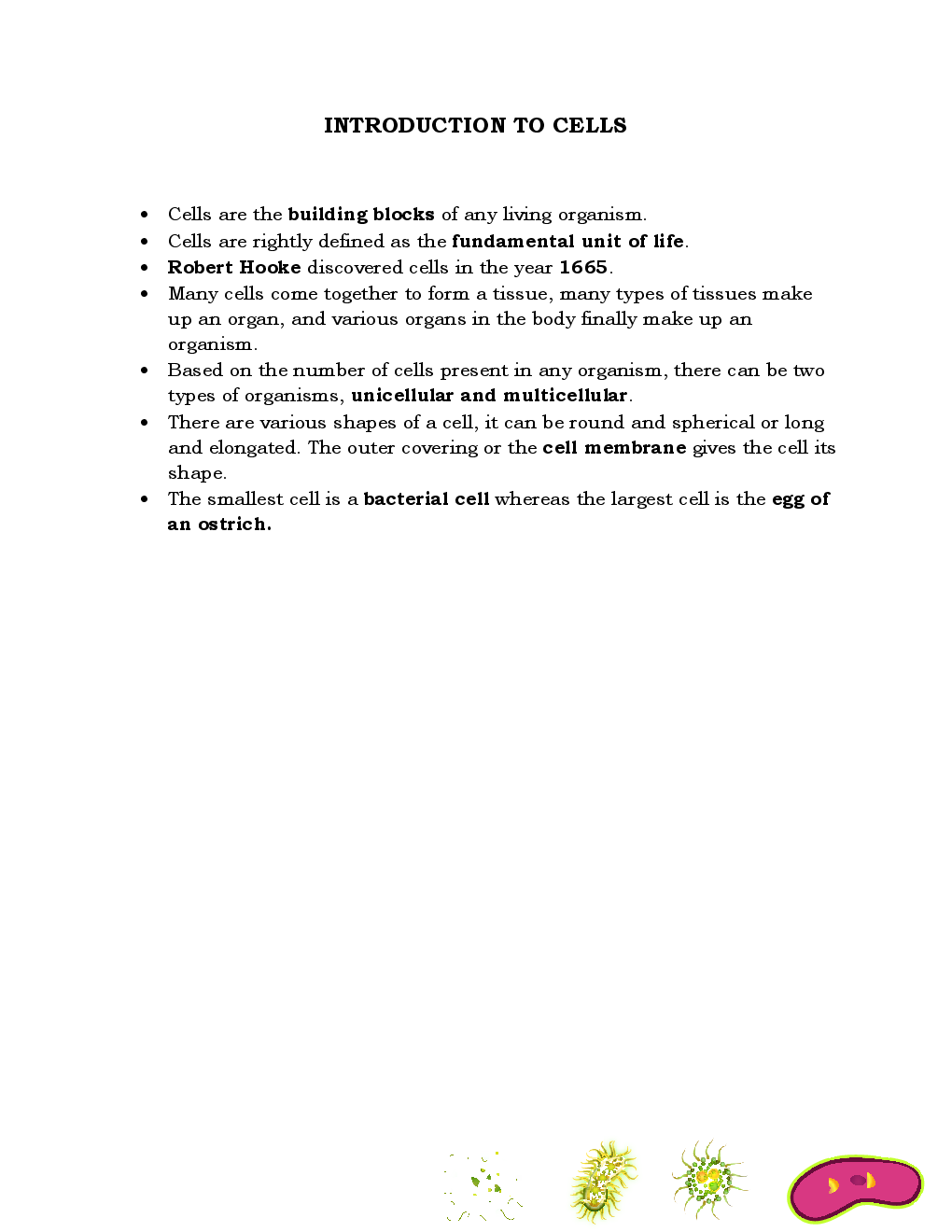 Cells & Tissues - Practice Sheet For Class-IX Science - Page 3