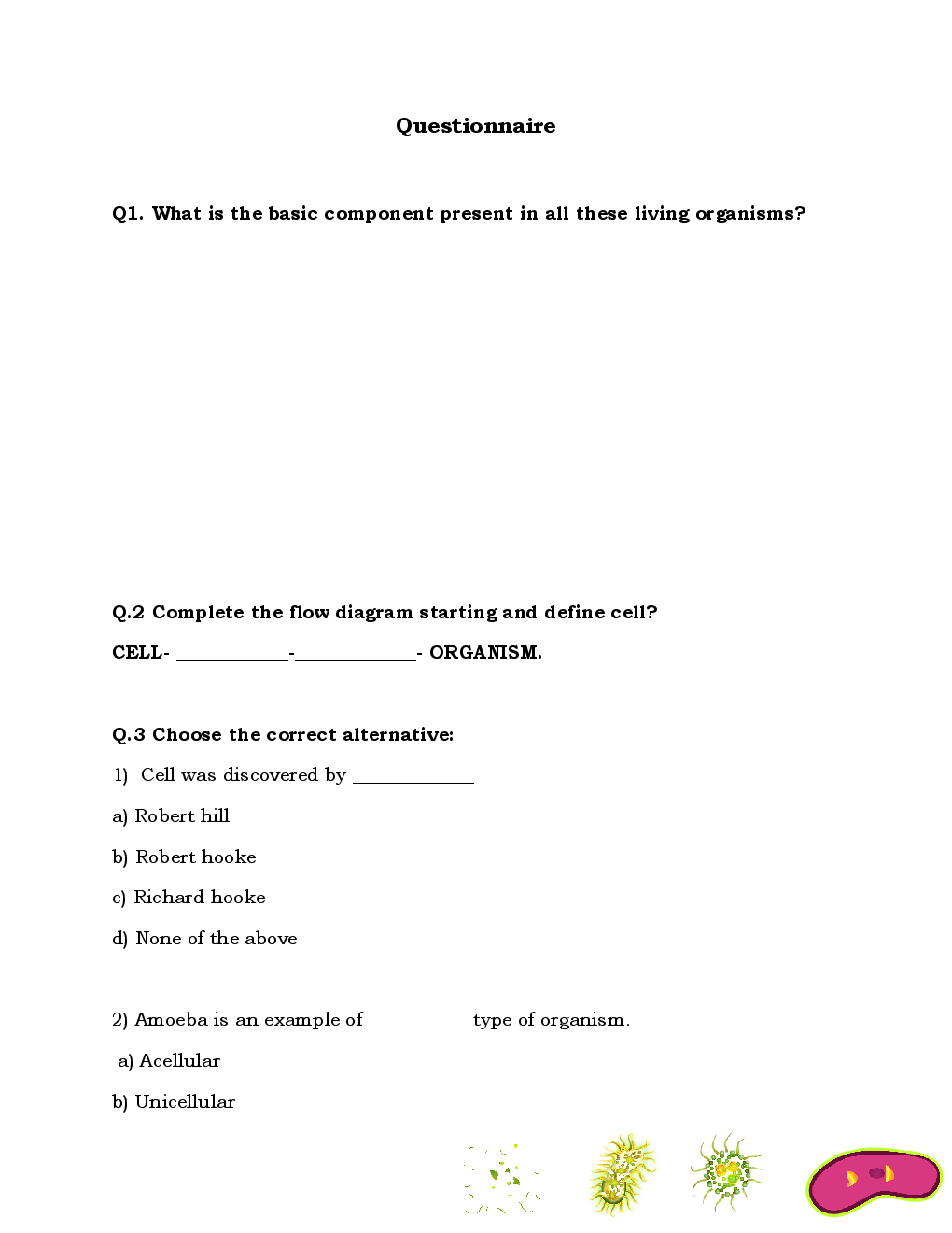 Cells & Tissues - Practice Sheet For Class-IX Science - Page 4