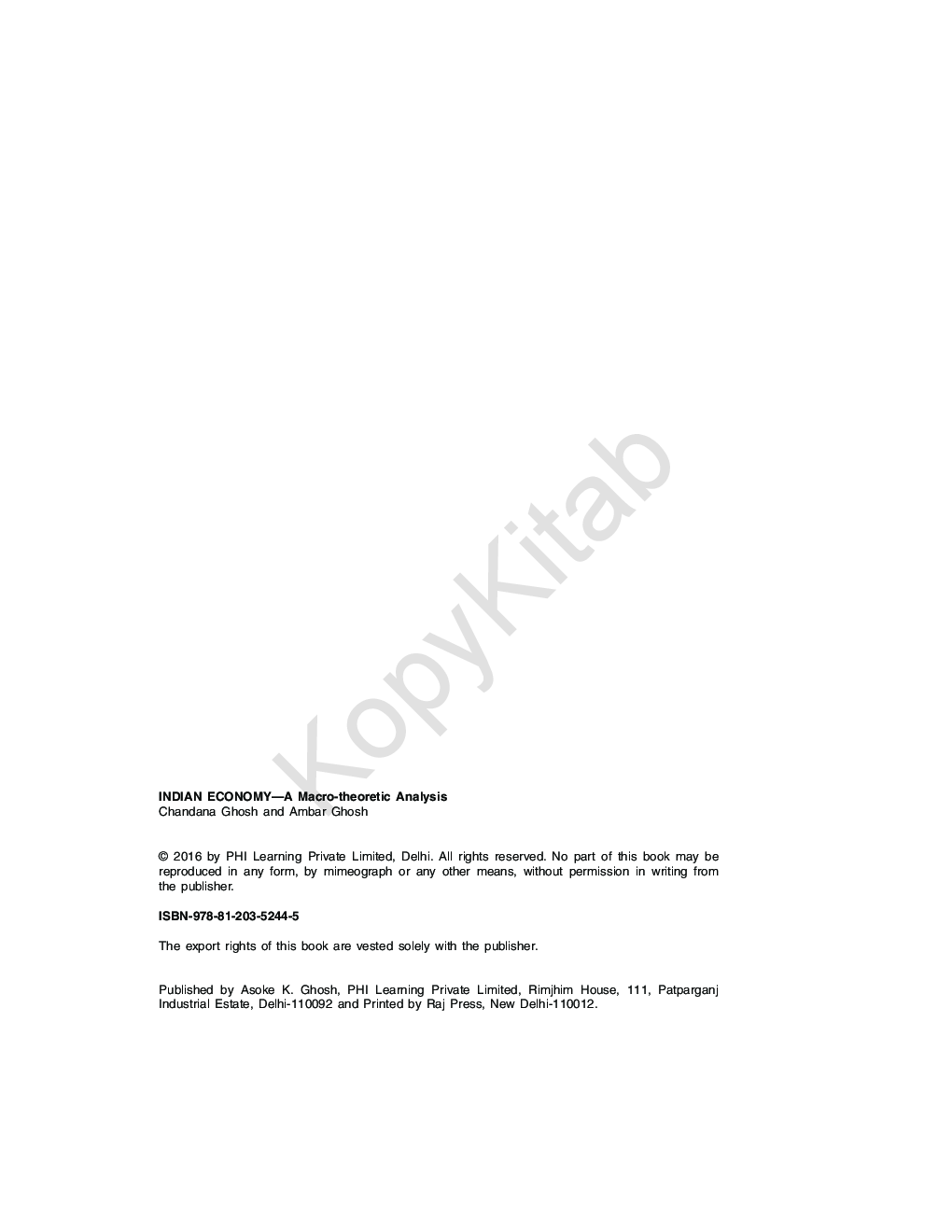 Indian Economy A Macro Theoretic Analysis - Page 3