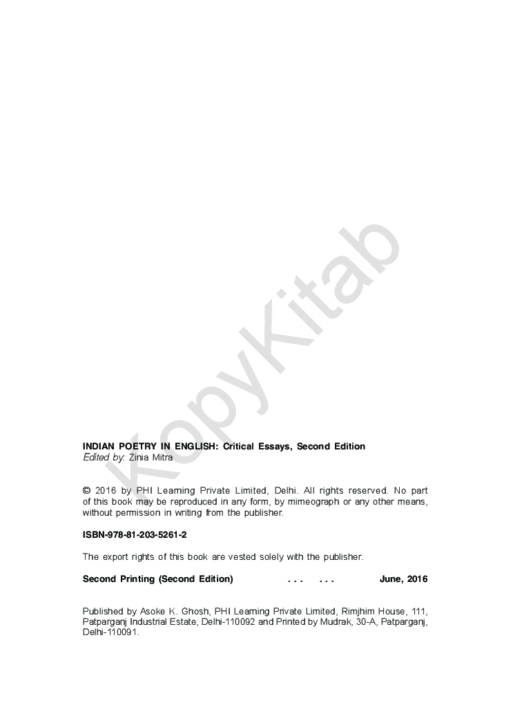 Indian Poetry In English Critical Essays - Page 3
