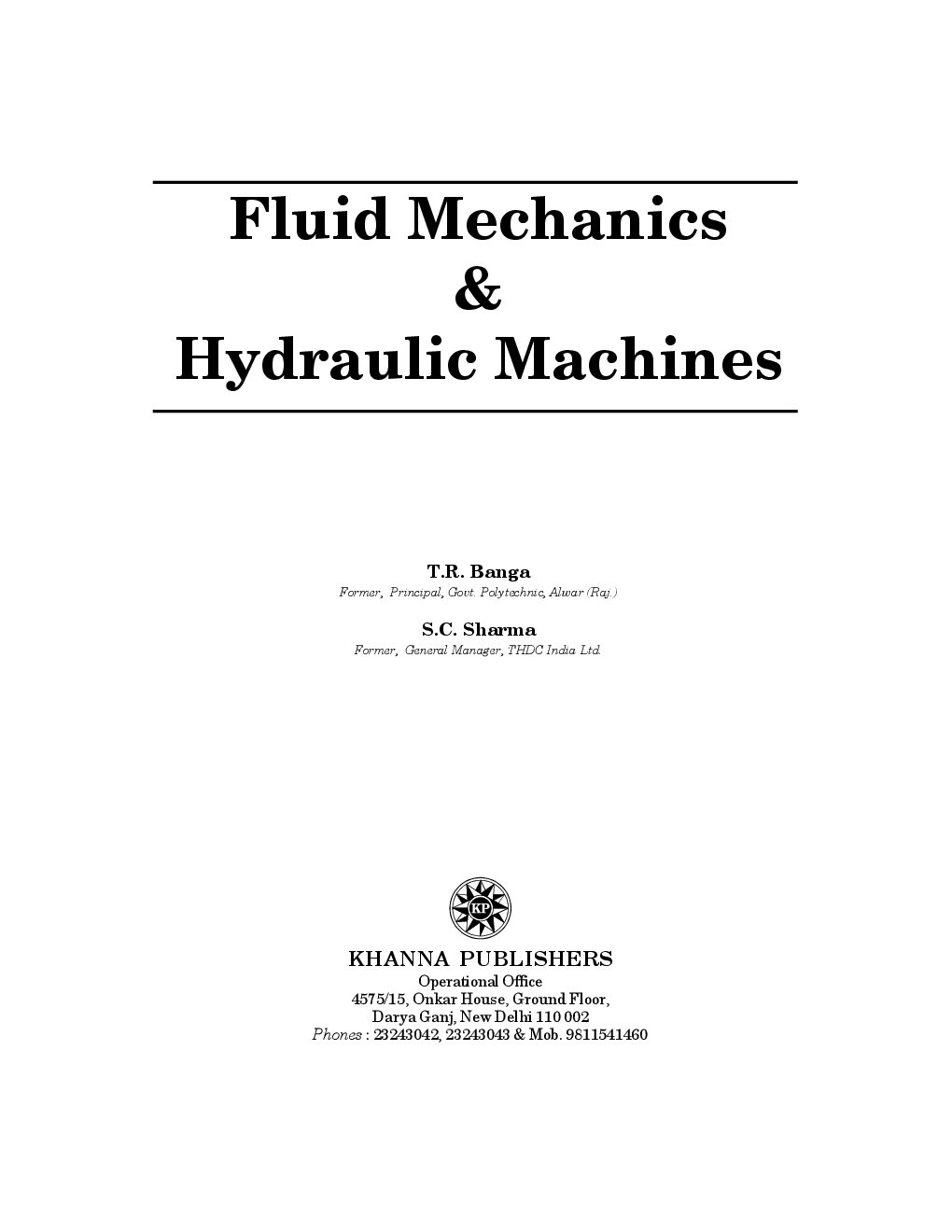 Fluid Mechanics And Hydraulic Machines - Page 2