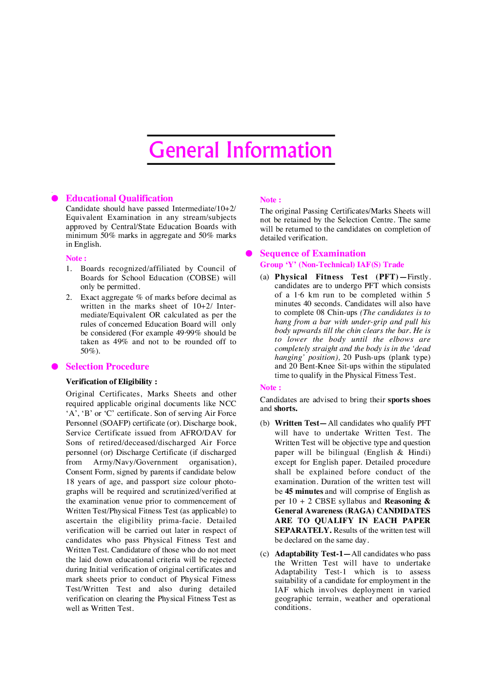 Indian Air Force Airman Selection Test ( For Group \'y\' Trade) - Page 5