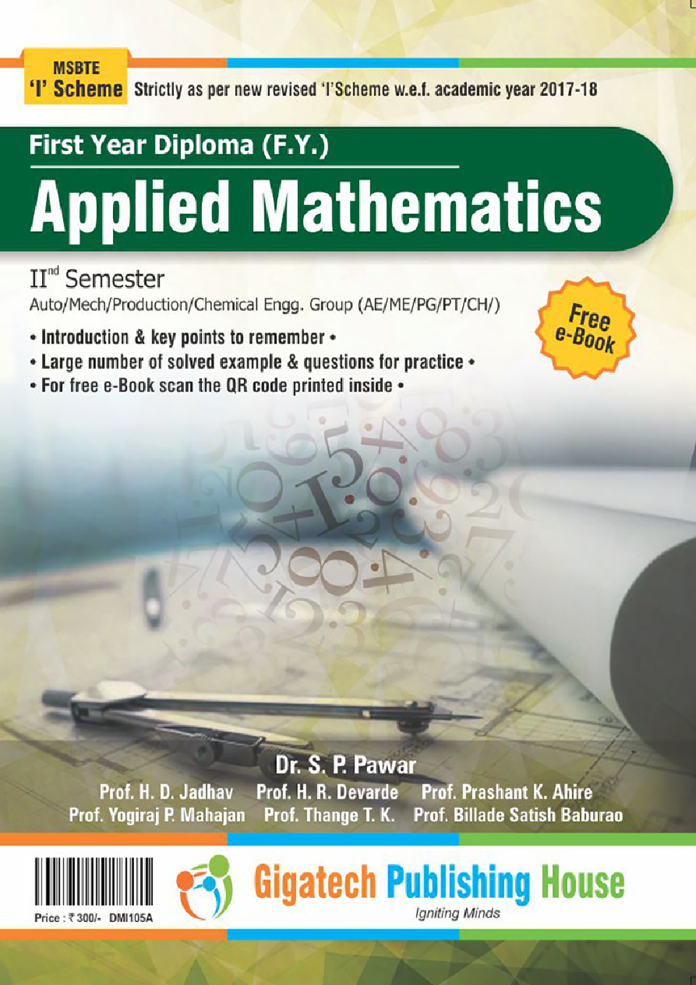 Applied Mathematics (Automobile and Mechanical Branch Only) - Page 1