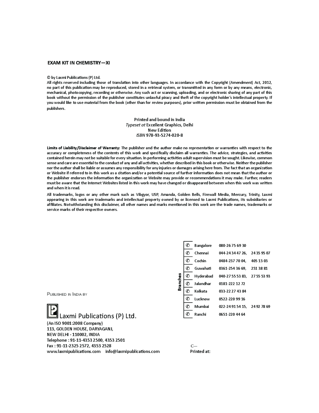 CBSE Exam Kit In Chemistry Class 11 - Page 4