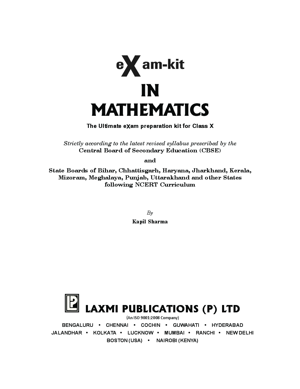 CBSE Exam Kit In Mathematics Class 10 - Page 3