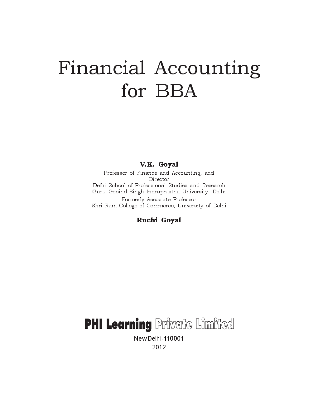 Financial Accounting For BBA - Page 4