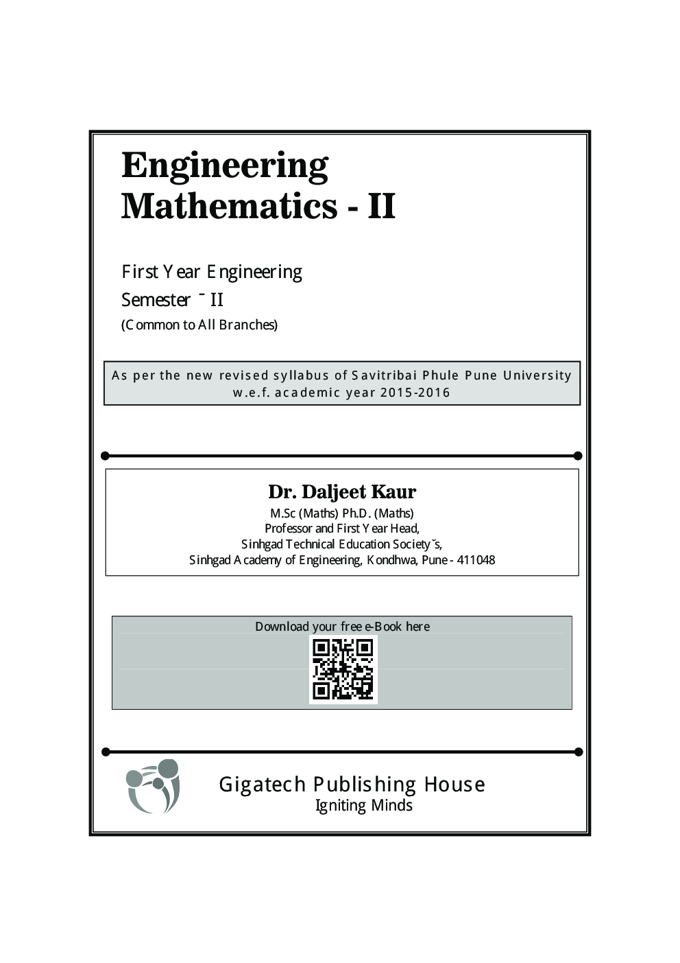 Engineering Mathematics II - Page 2