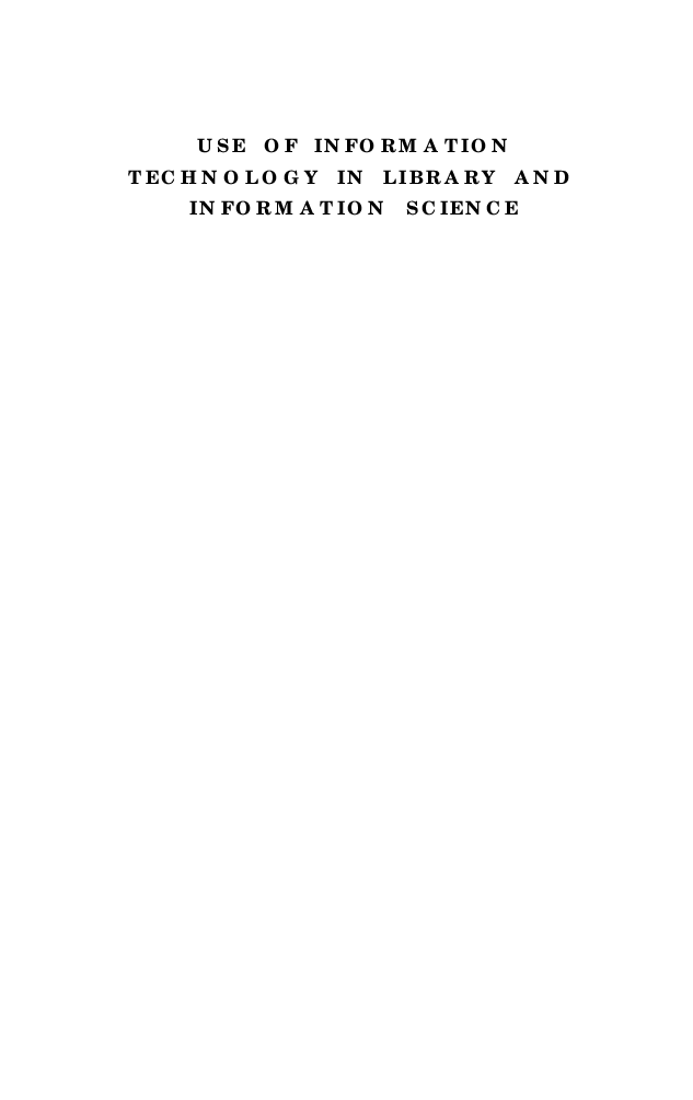 Use Of Information Technology In Library And Information Science - Page 2