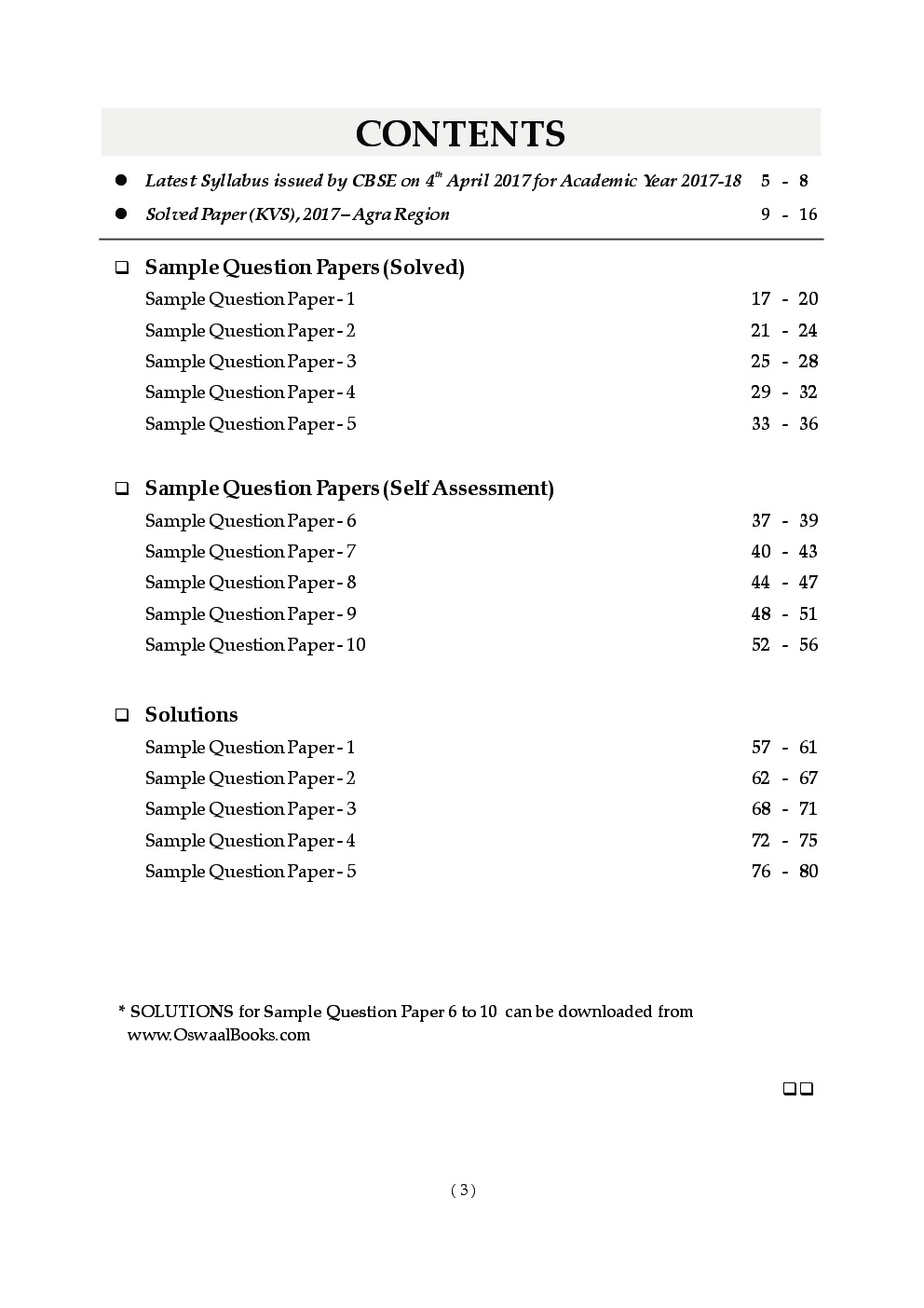 Download Oswaal CBSE Sample Question Papers For Class XI Informatics