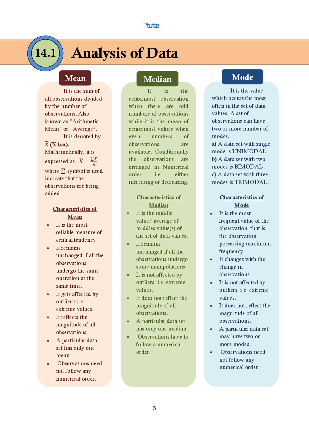 CBSE Mathematics Smart Book For Class 10 Statistics - Page 3