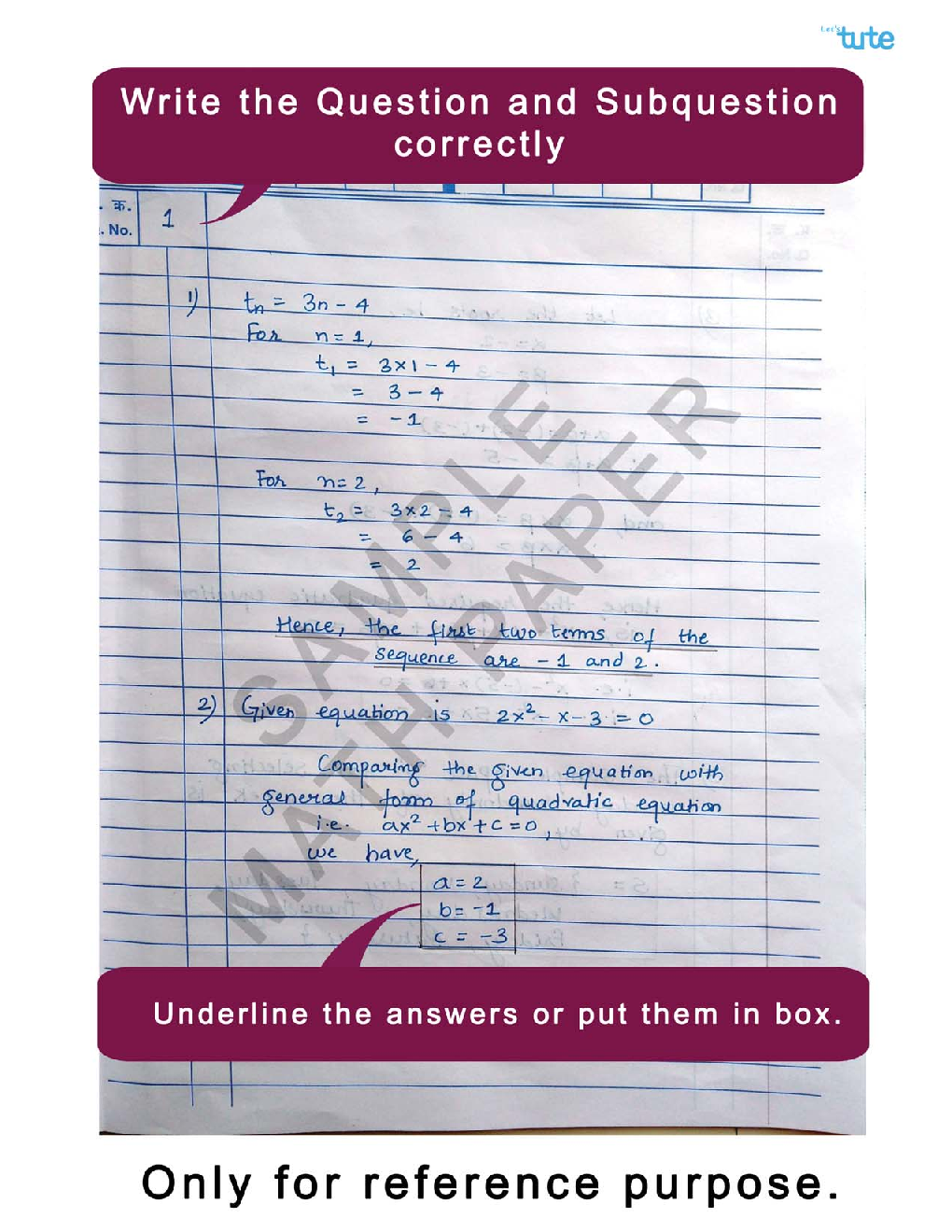 Examination Tips And Strategies - Mathematics Paper Presenation Tips  - Page 4