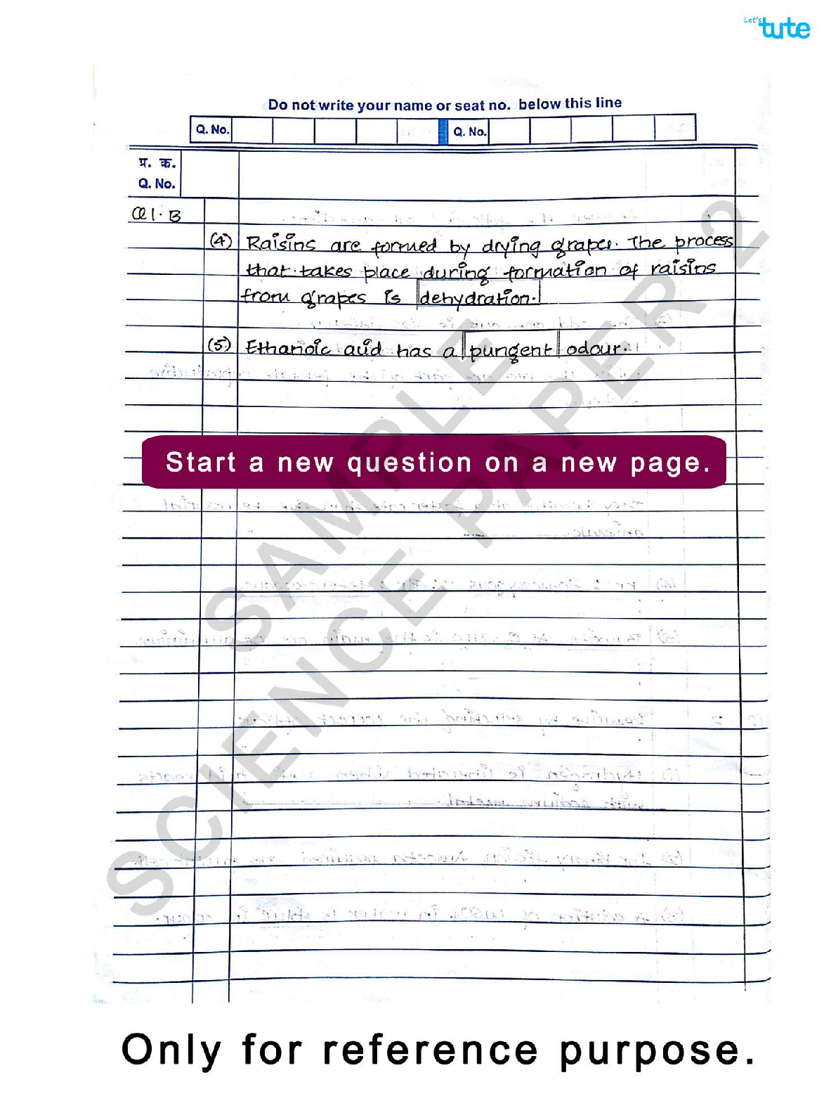Examination Tips And Strategies - Science Paper Presenation Tips - Page 5