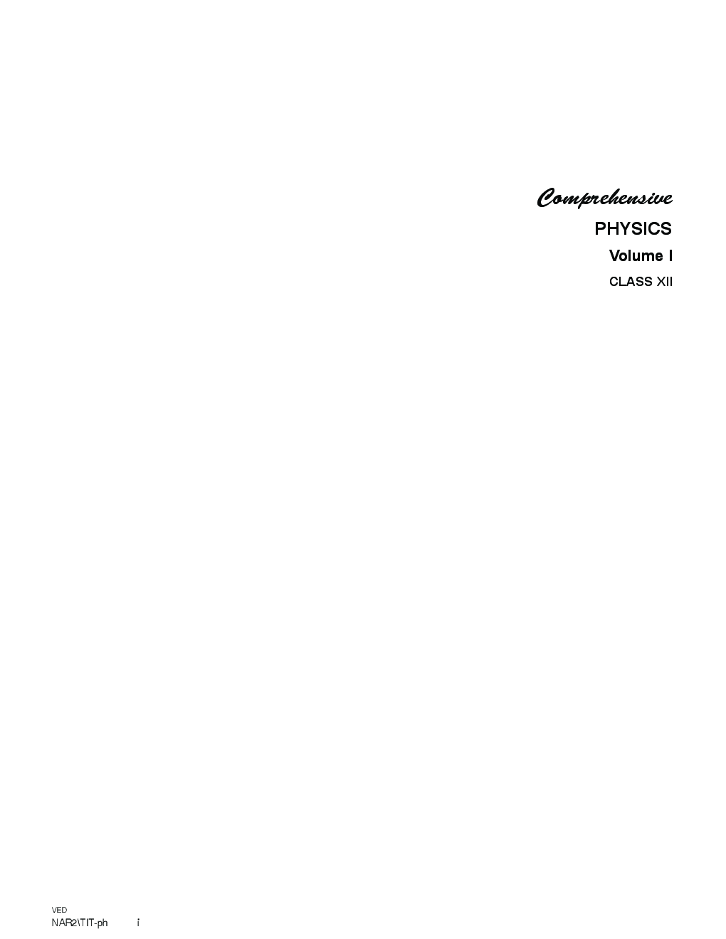 Comprehensive Physics XII Vol-I - Page 3