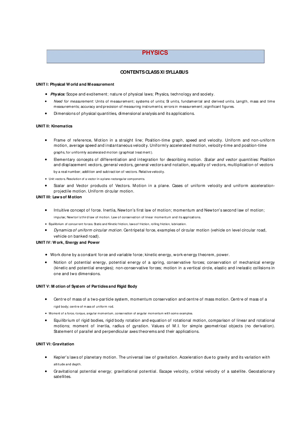 Syllabus For NEET Exam 2018 - Page 3