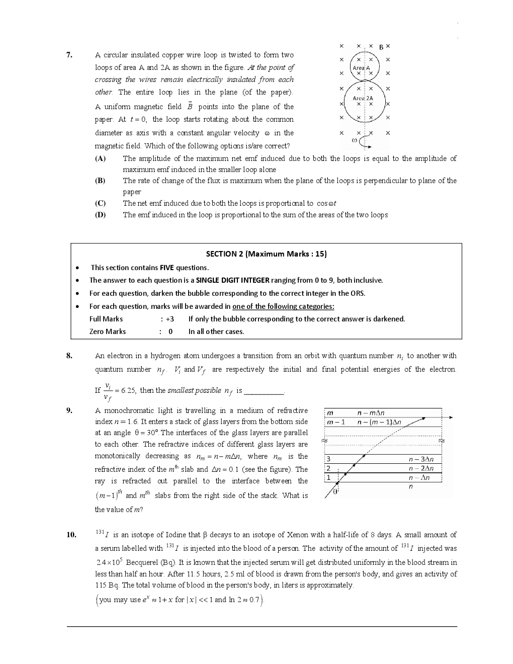 JEE Advance Previous Year Solved Question Paper 1 2017 - Page 5