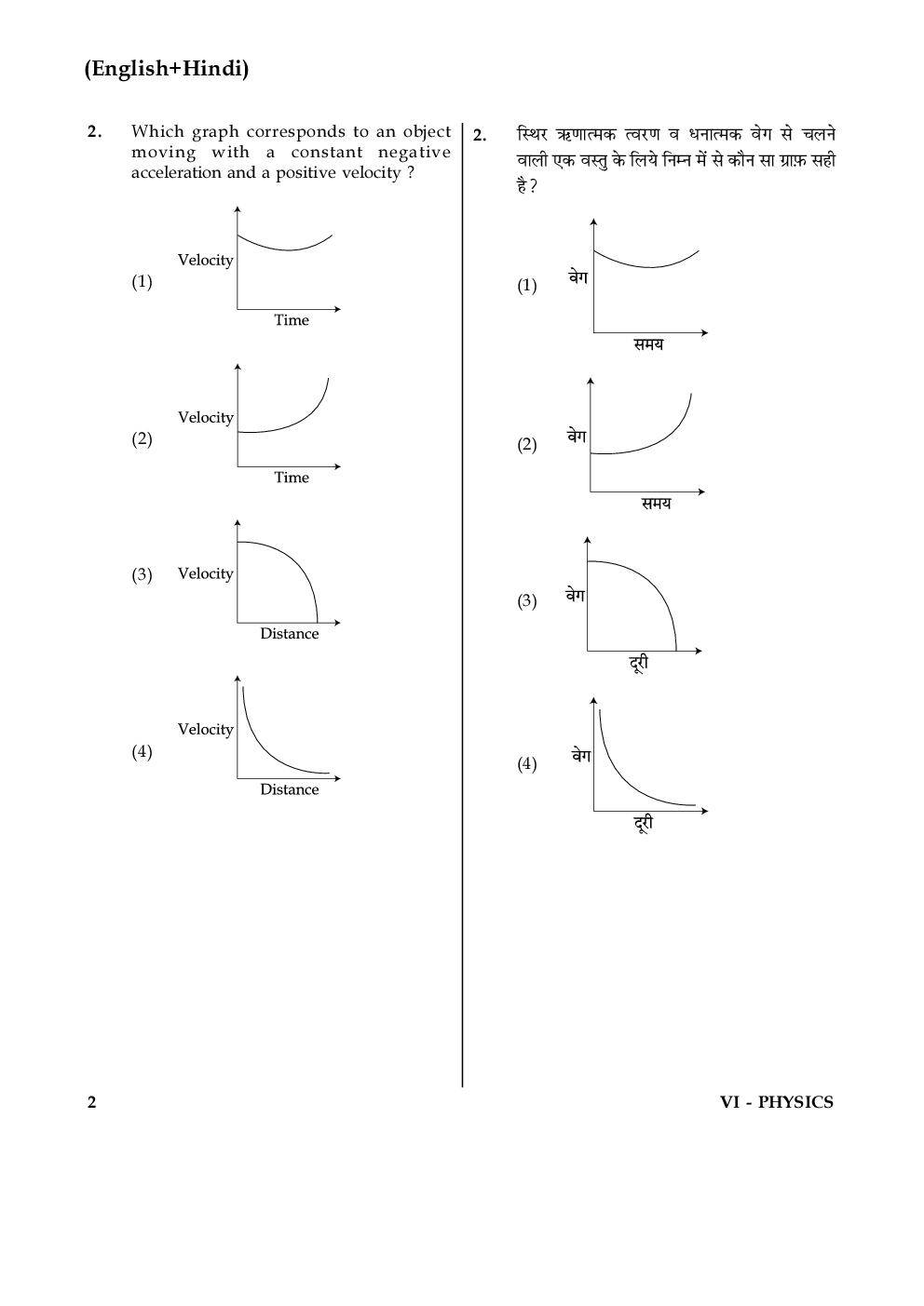 JEE MAIN Previous Year Solved Question Paper 2017 (online 8th Apr) - Page 3