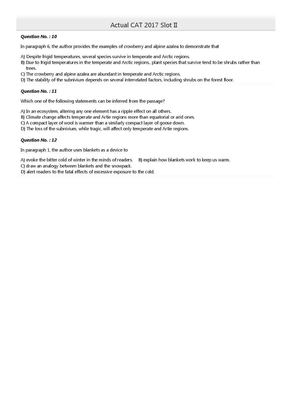 CAT Previous Year Solved Question Paper Slot-II 2017 - Page 5