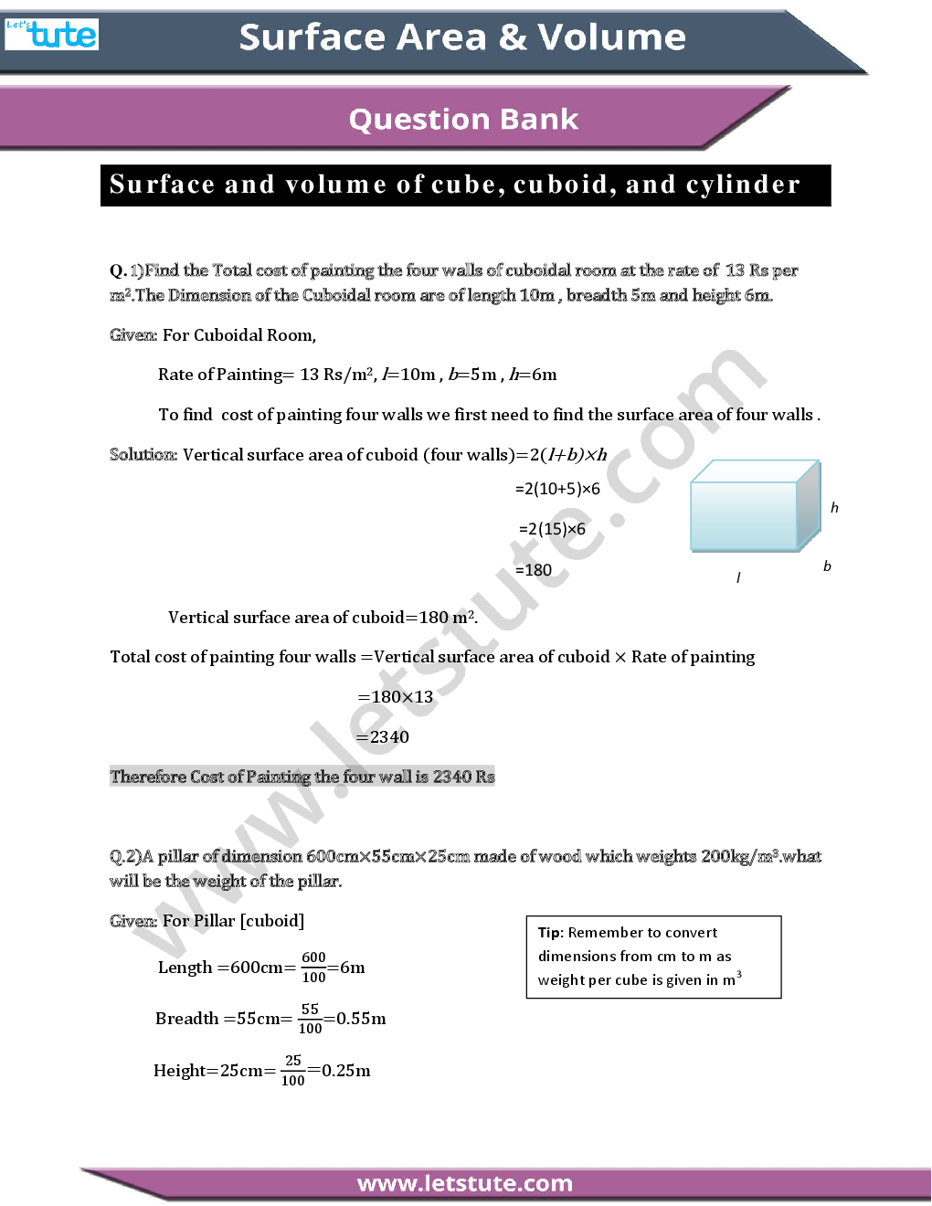 Math Practice Sheet For Class IX ( CBSE ) - Page 2