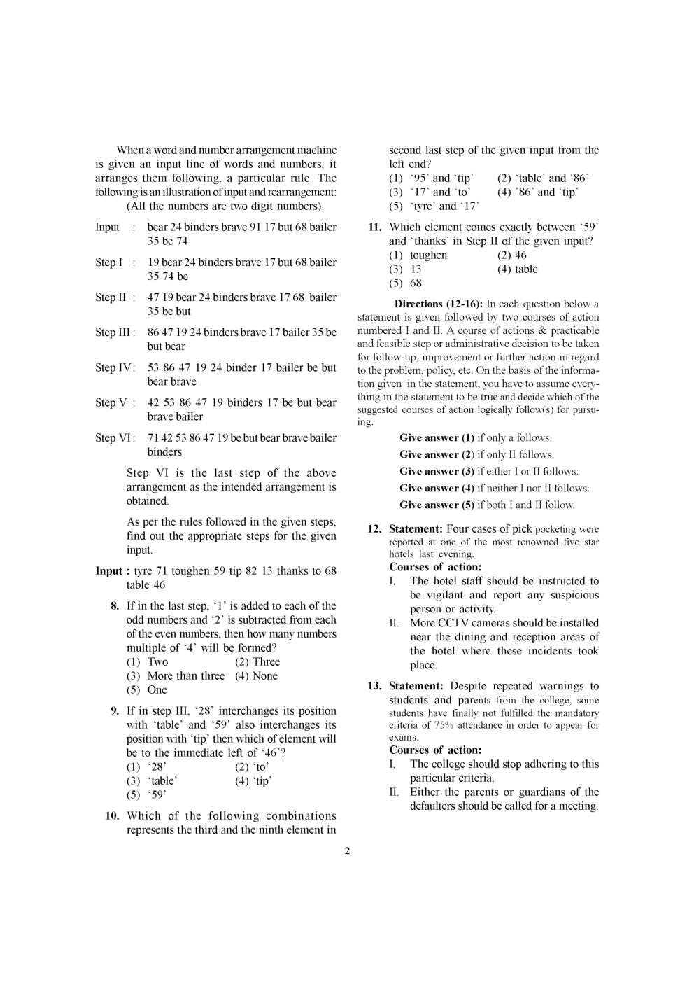 IBPS P.O.& M.T.CWE 2017 MOCK TEST-2 - Page 3