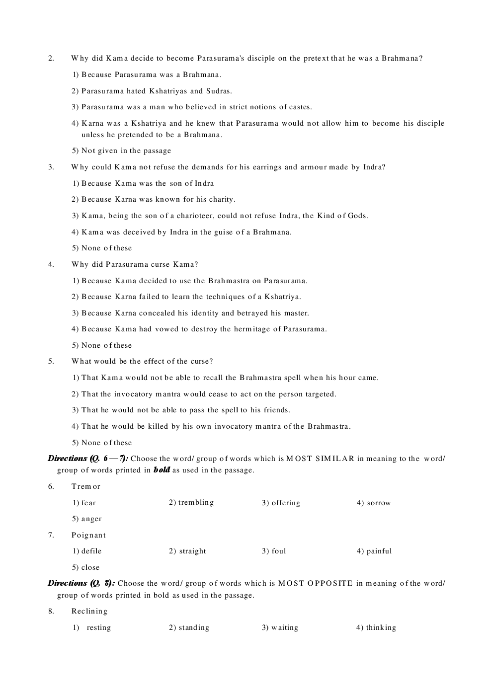 IBPS P.O.(Preliminary) Model Paper 2017 - Page 3