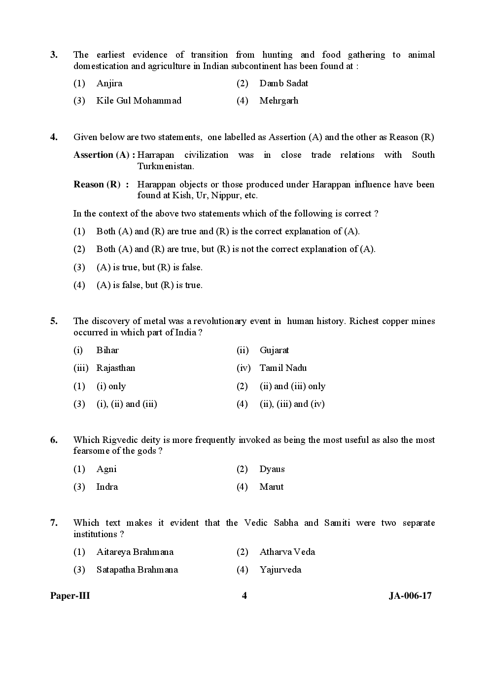 UGC NET History Paper III 2015, 2016, 2017 Question Paper With Answer Key - Page 4