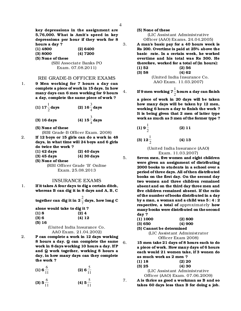 Quantitative Aptitude Question & Answer For All Competitive Examination - Page 5