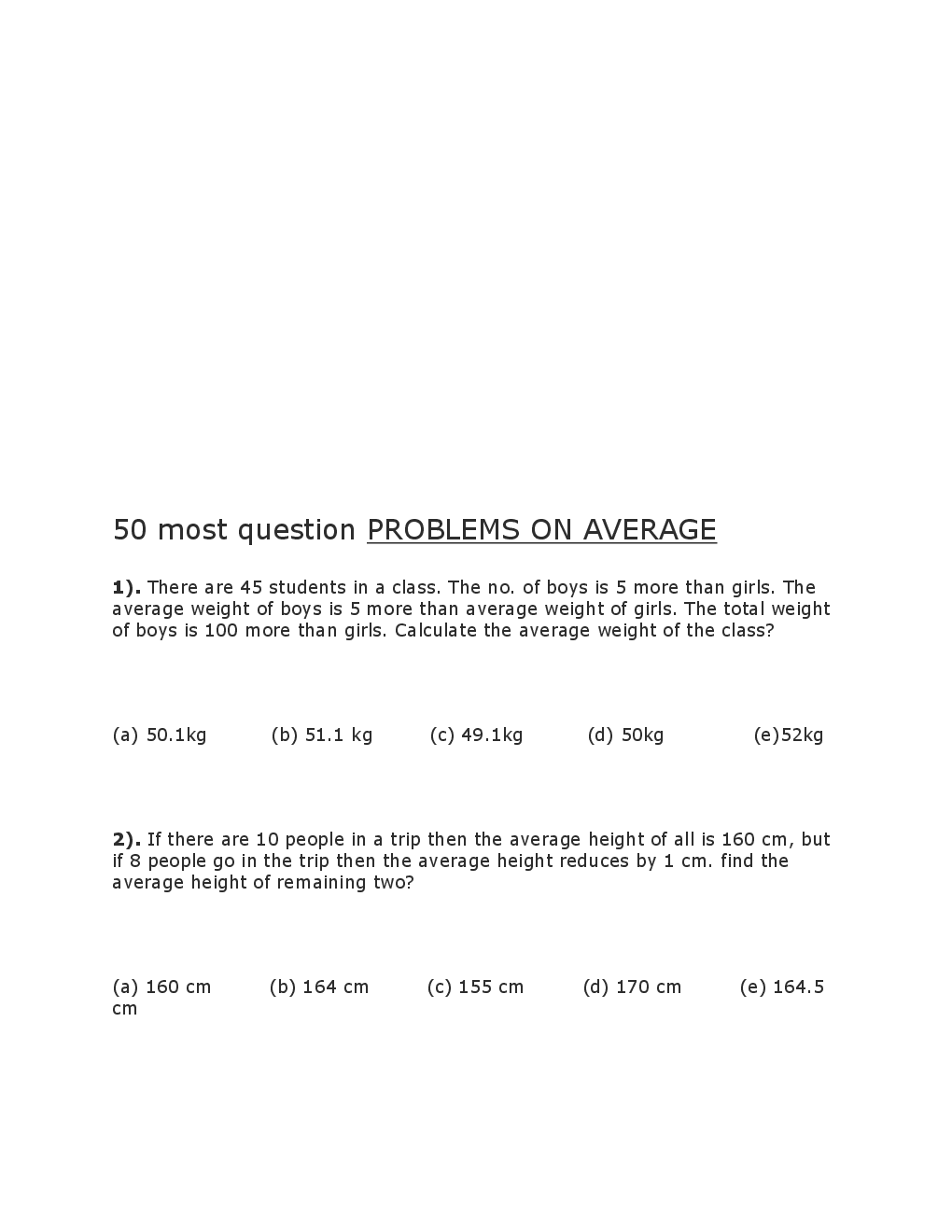 Quantitative Aptitude Question & Answer For IBPS Banking Exam - Page 2