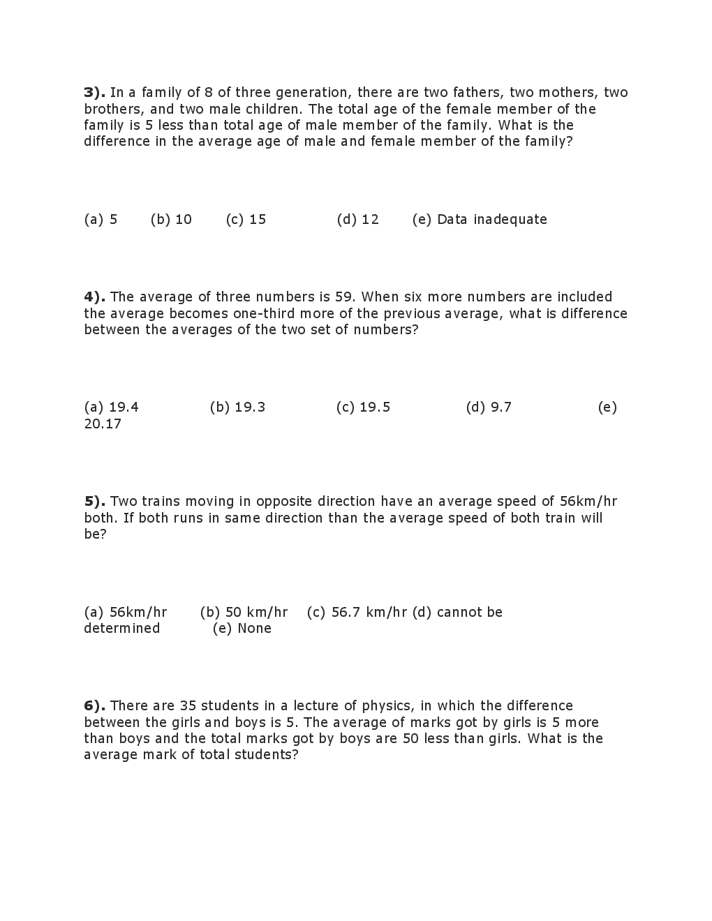 Quantitative Aptitude Question & Answer For IBPS Banking Exam - Page 3