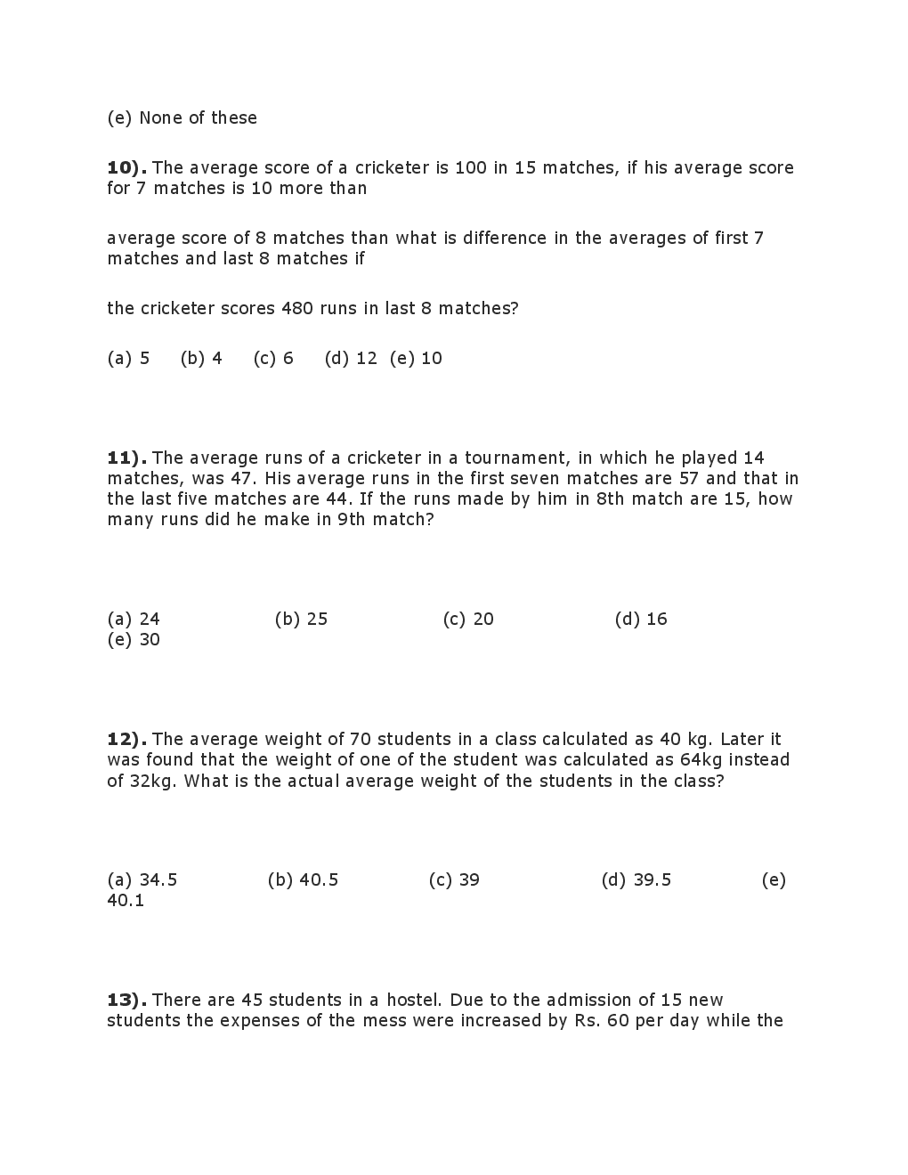 Quantitative Aptitude Question & Answer For IBPS Banking Exam - Page 5