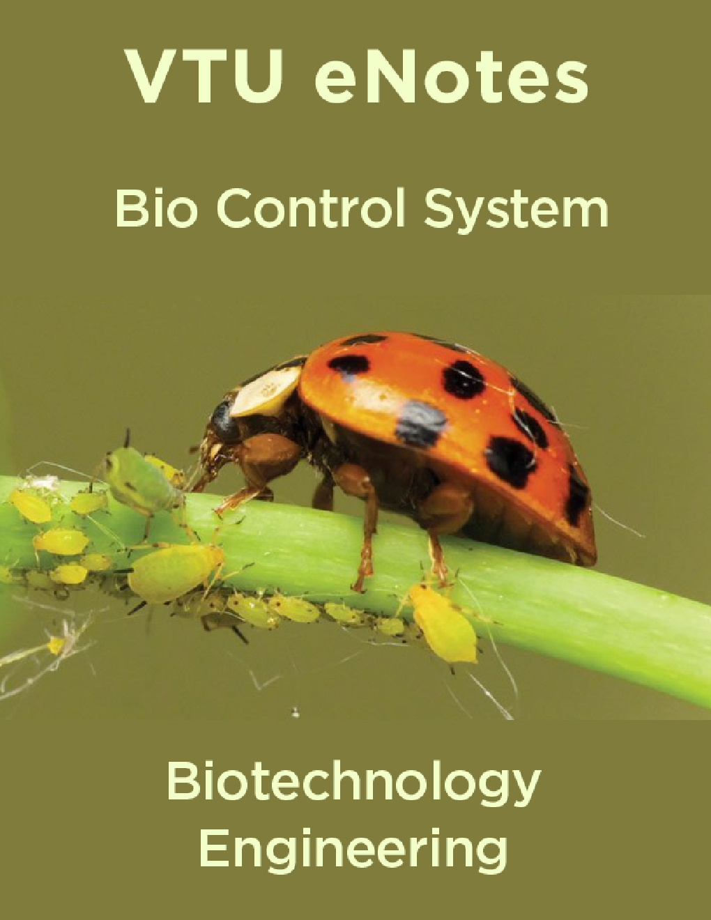 VTU eNotes On Bio Control System For Biotechnology Engineering - Page 1