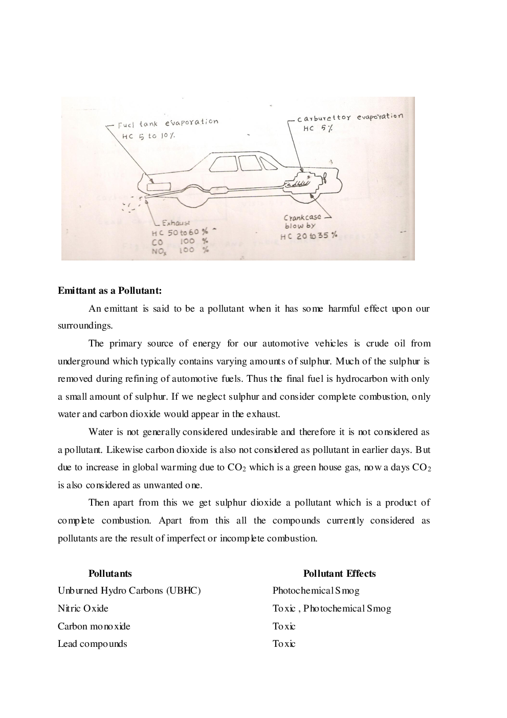 VTU eNotes On Automotive Pollution And Control For Automobile Engineering - Page 3