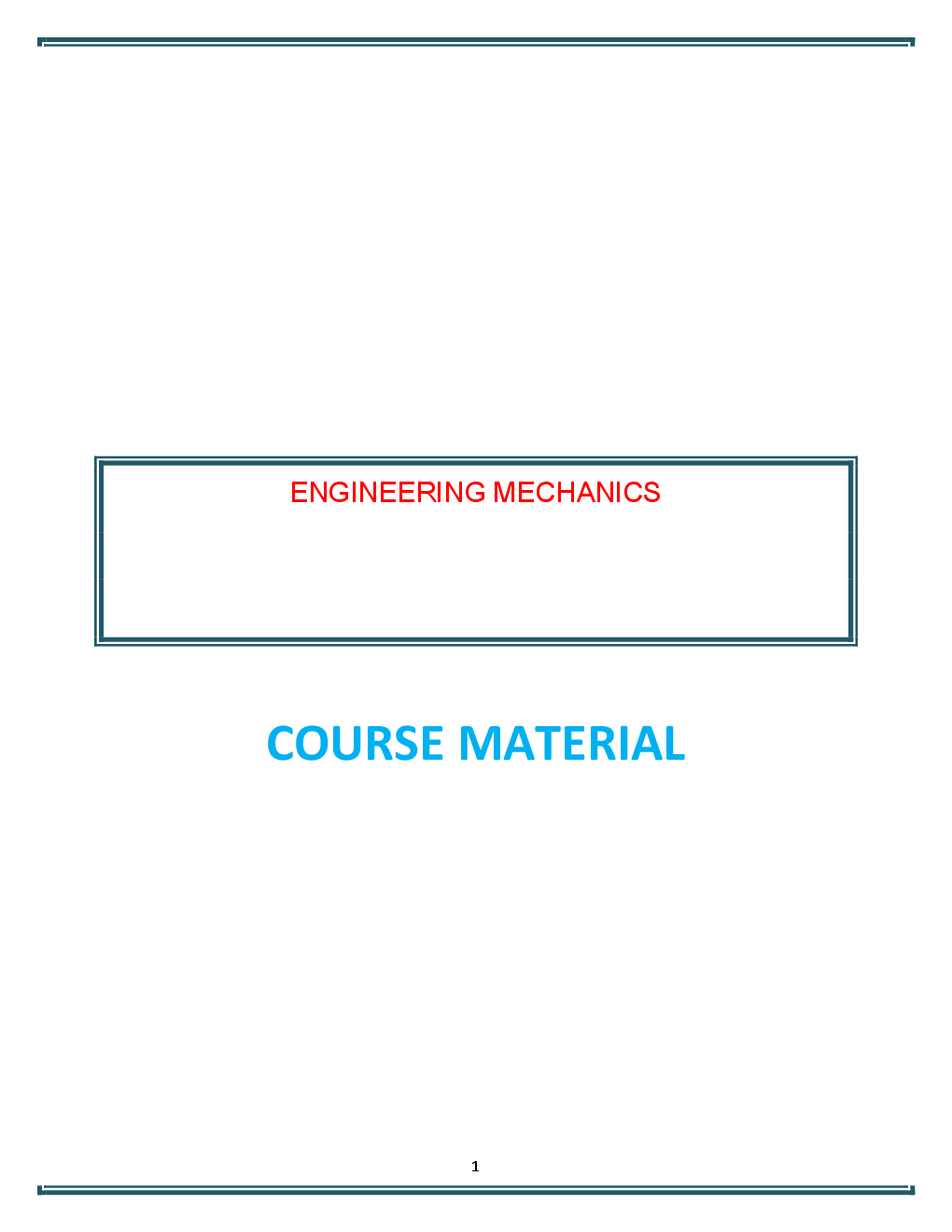 VTU eNotes On Engineering Mechanics For Mechanical Engineering - Page 2