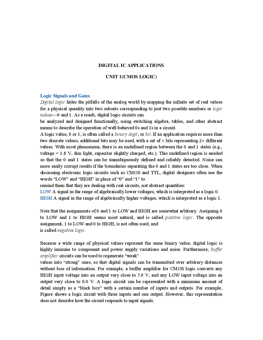 VTU eNotes On Digital IC Applications For Electronics Engineering - Page 2