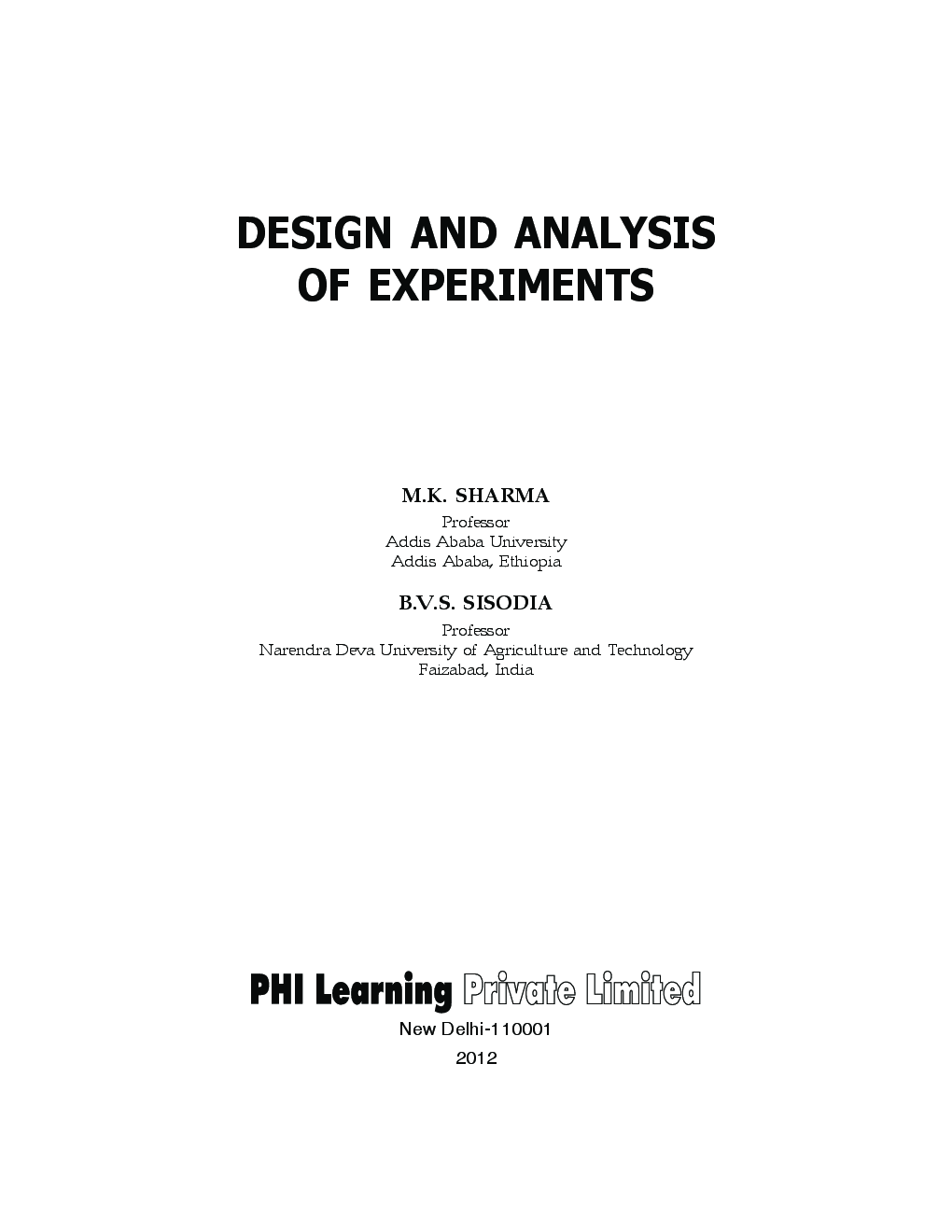 Design And Analysis Of Experiments - Page 4