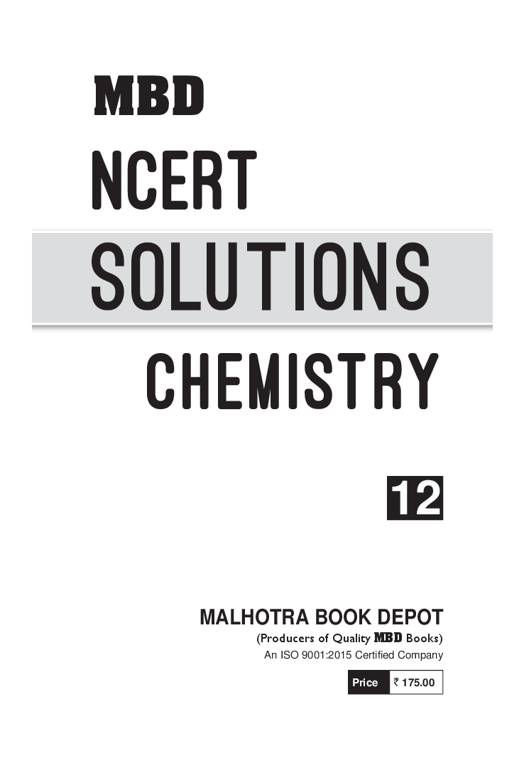 MBD NCERT Solutions Chemistry For Class-XII - Page 3