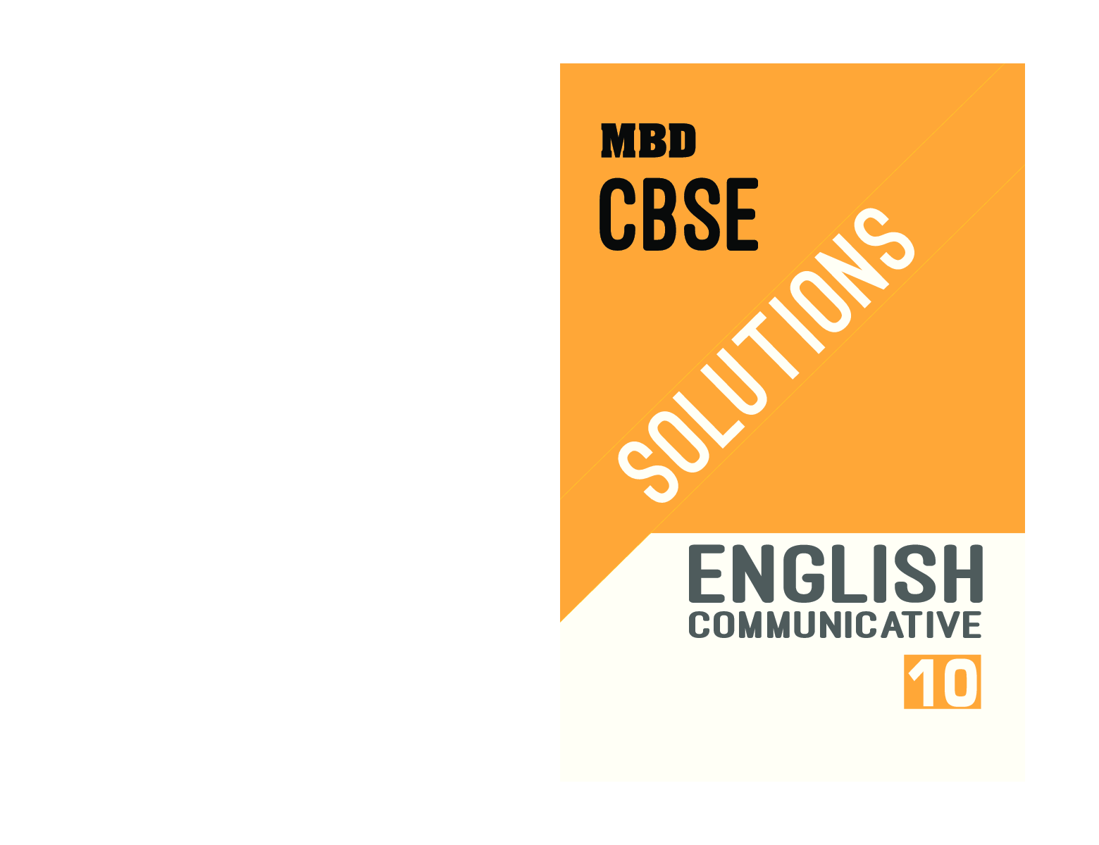 MBD CBSE Solutions English Communicative For Class-X - Page 1