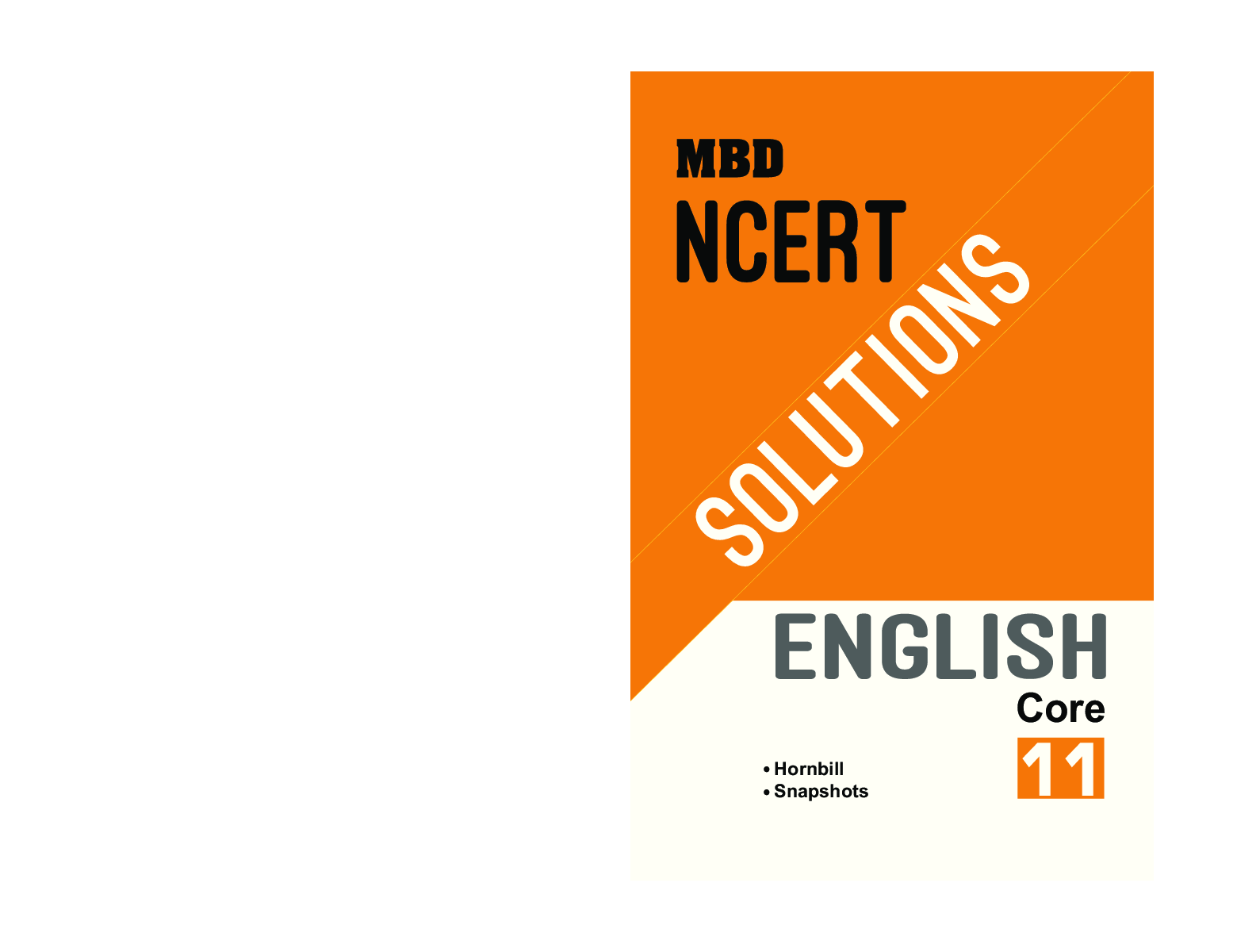 MBD NCERT Solutions English Core For Class-XI - Page 1