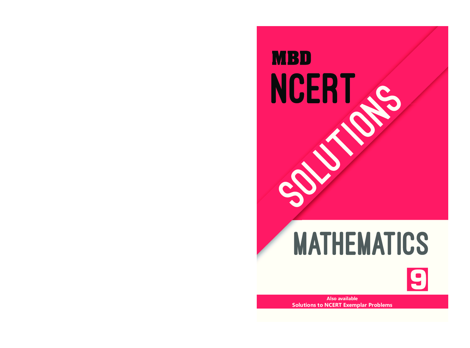 MBD NCERT Solutions Mathematics For Class-IX - Page 1