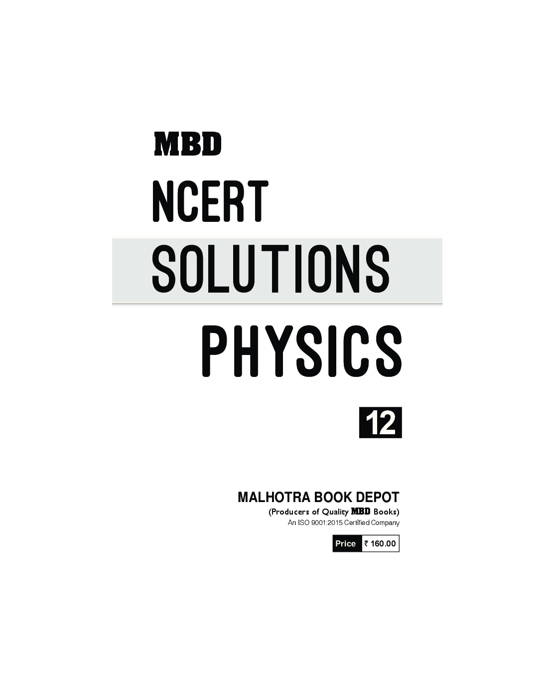 MBD NCERT Solutions Physics For Class-XII - Page 3