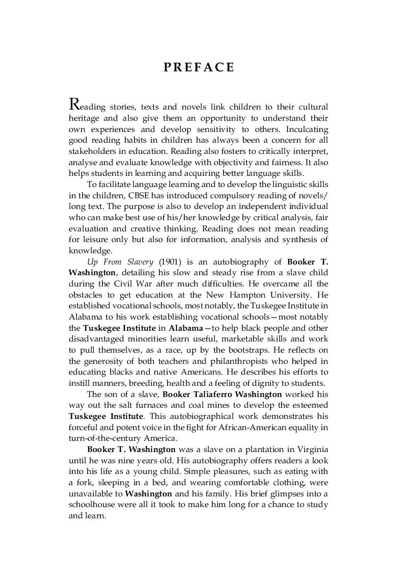 Holy Faith CBSE Up From Slavery For Class-XI - Page 5