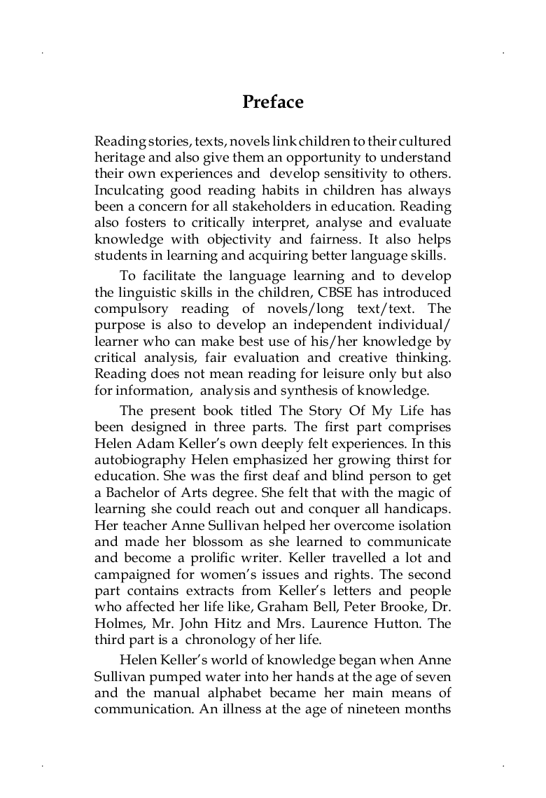 Holy Faith CBSE The Story Of My Life For Class-X - Page 5