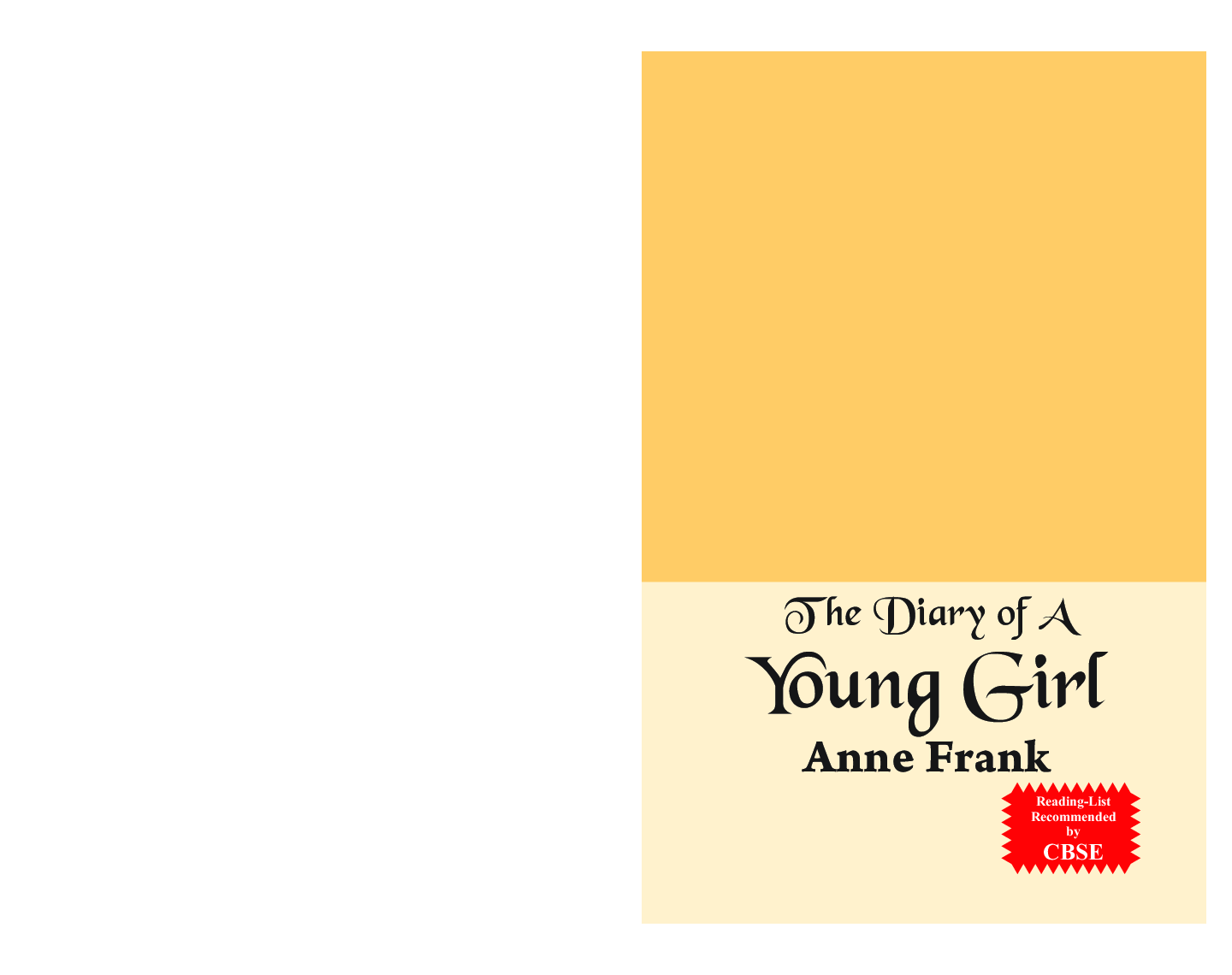 Holy Faith CBSE The Diary Of A Young Girl For Class-X - Page 1