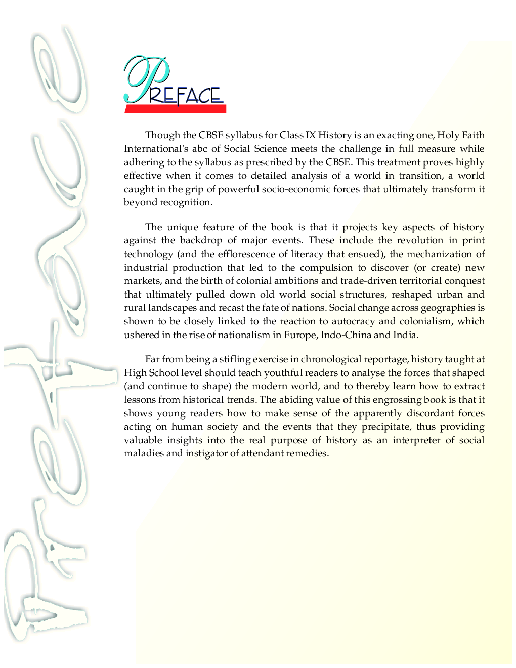 Holy Faith ABS Of Social Science History For Class-IX - Page 5