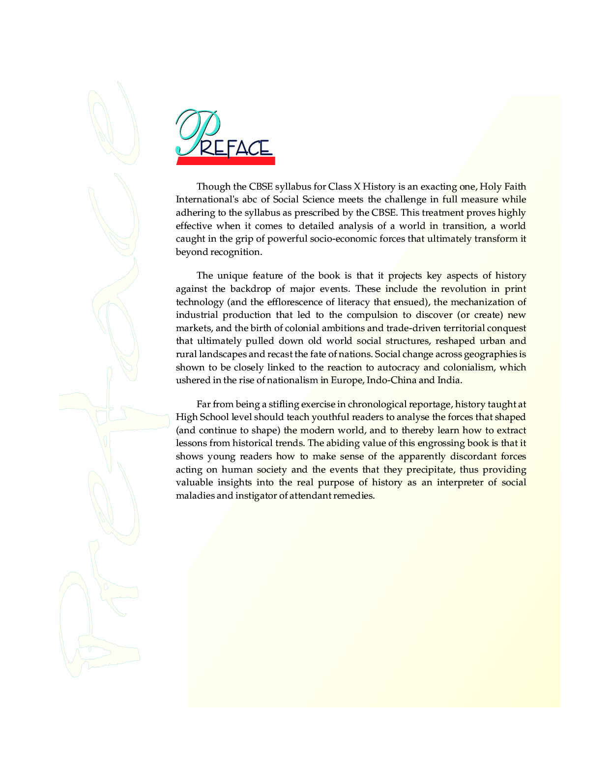 Holy Faith ABS Of Social Science History For Class-X - Page 5