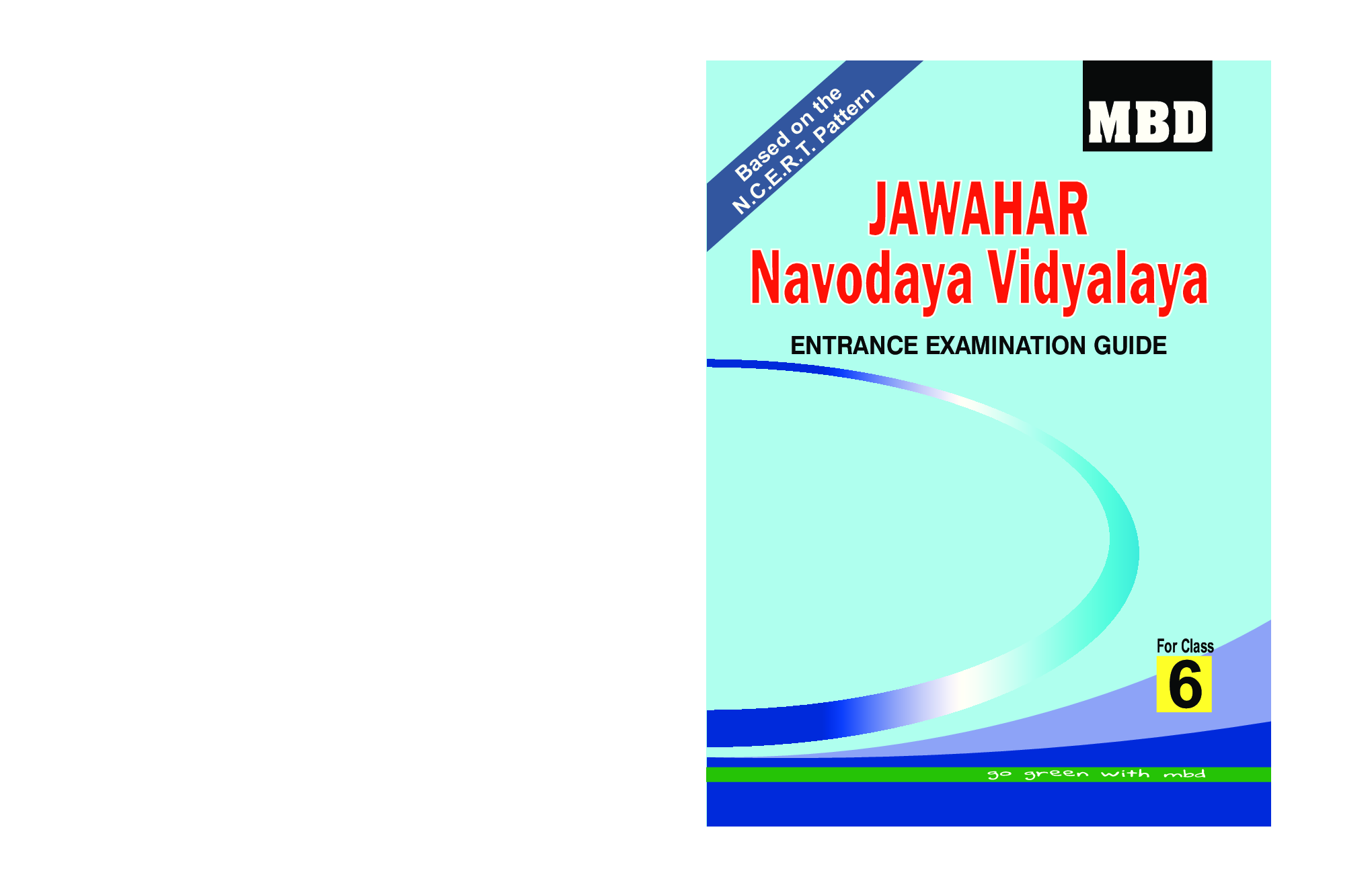 MBD Jawahar Navodaya Vidyalaya Entrance Examination Guide For Class-VI - Page 1