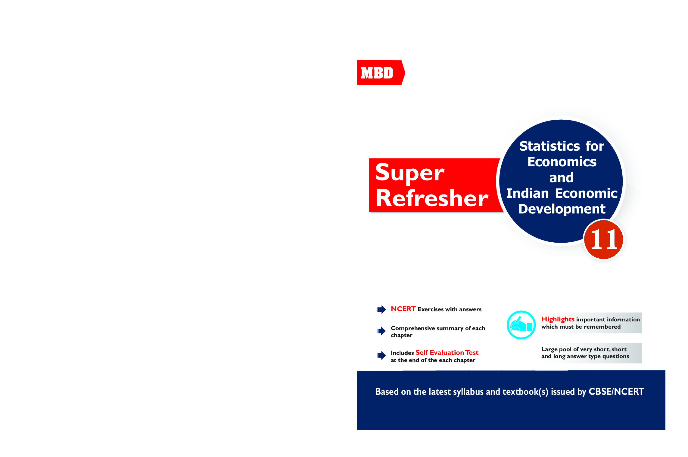 MBD Super Refresher Statistics For Economics & Indian Economics Development For Class-XI - Page 1