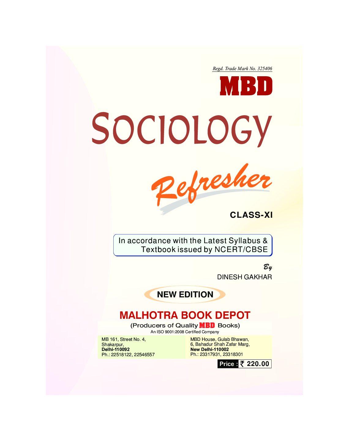 MBD Refresher Sociology For Class-XI - Page 3