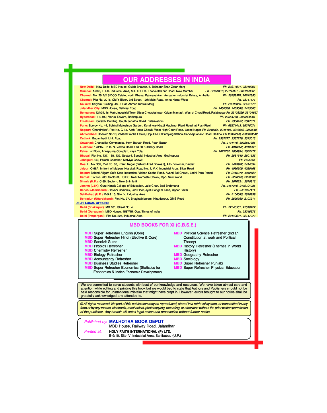 MBD Refresher Sociology For Class-XI - Page 4